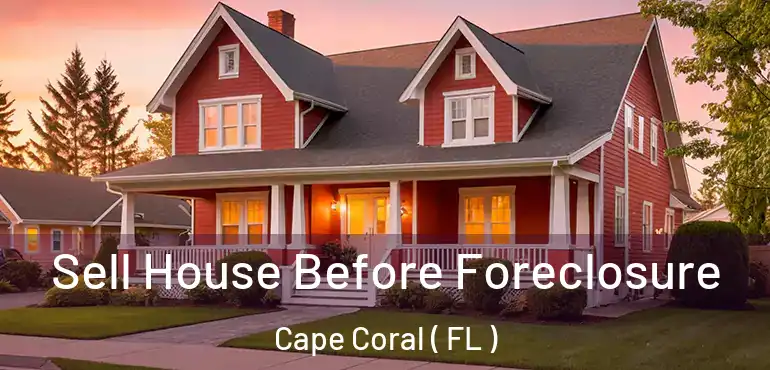  Sell House Before Foreclosure Cape Coral ( FL )