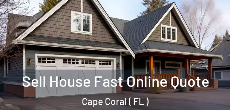  Sell House Fast Online Quote Cape Coral ( FL )