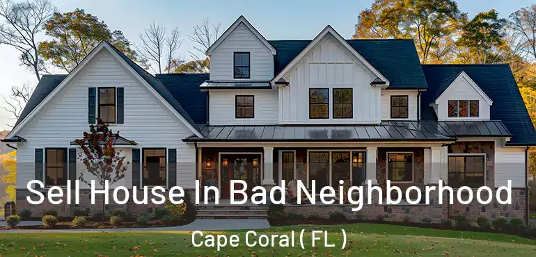  Sell House In Bad Neighborhood Cape Coral ( FL )