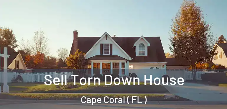  Sell Torn Down House Cape Coral ( FL )