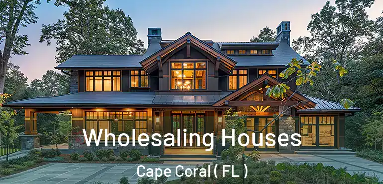  Wholesaling Houses Cape Coral ( FL )